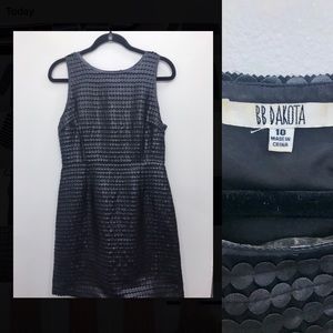 BB Dakota Faux Leather Moto Dress